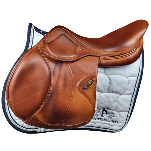 Amerigo HC Pinerolo Jumping Saddle in tan leather