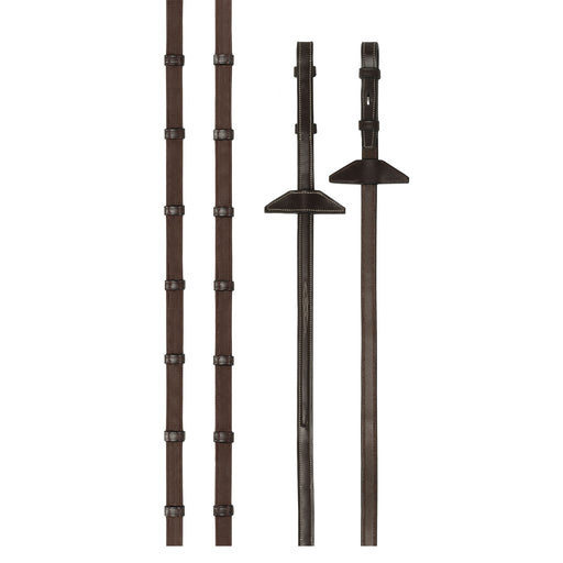 Prestige ultra-thin reins 3E149 with rubber grip and embroidery