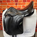 Amerigo Classic Siena Dressage Saddle side view in black leather