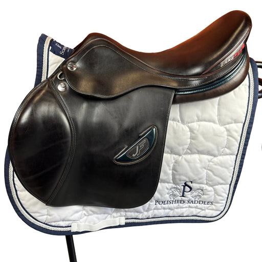 Erreplus JF Jumping Saddle in black leather side view