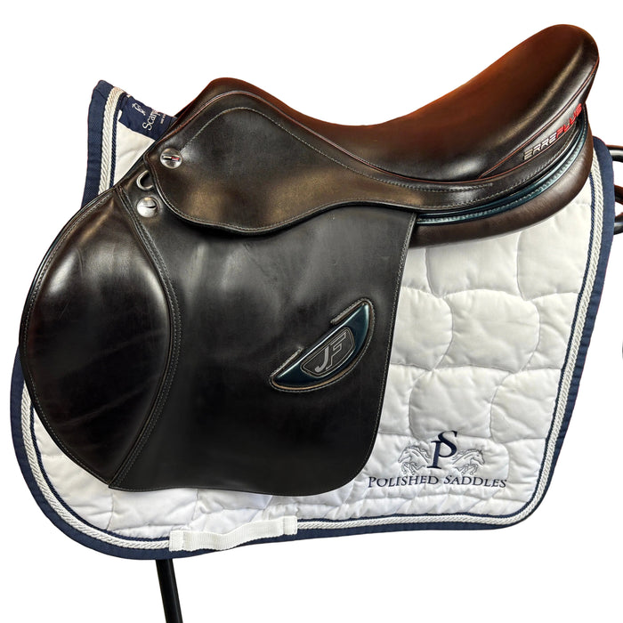 Erreplus JF Jumping Saddle in black leather side view