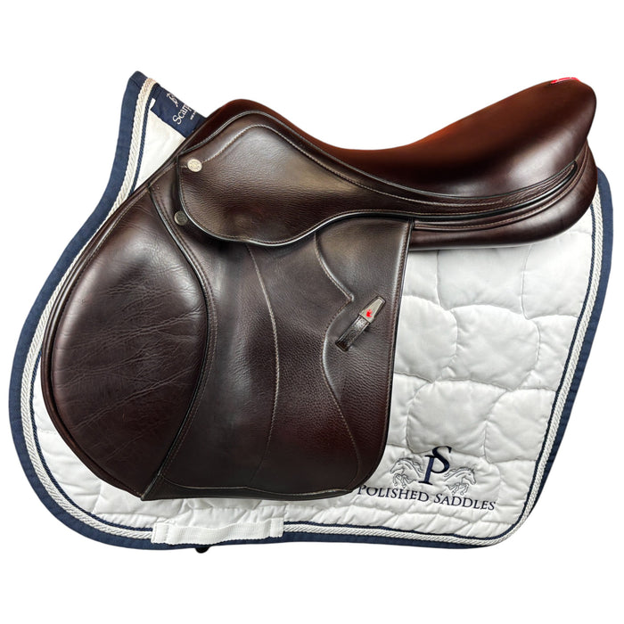 Equipe synergy jumping saddle in brown leather