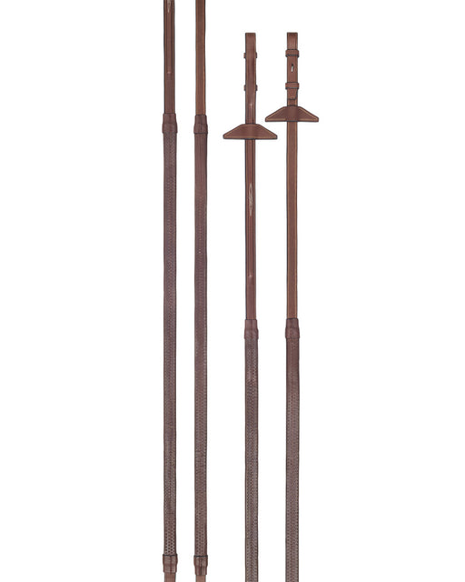 Renaissance 16mm rubber reins 4E156 with embroidered detail