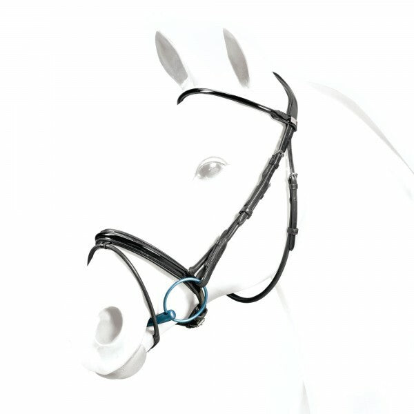 BR40 - Equipe Rolled Patent Leather Flash Bridle